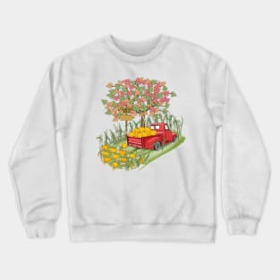 Vintage Pumpkin Pickup Truck Crewneck Sweatshirt